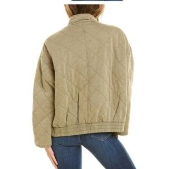 Bagatelle  French Terry Diamond Quilted Jacket  Sz Small - Picture 2 of 7